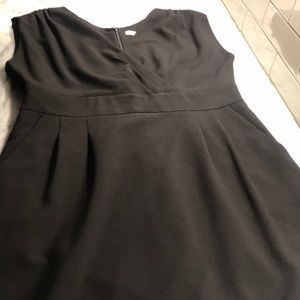 Calvin Klein Black Sleeve Point Dress